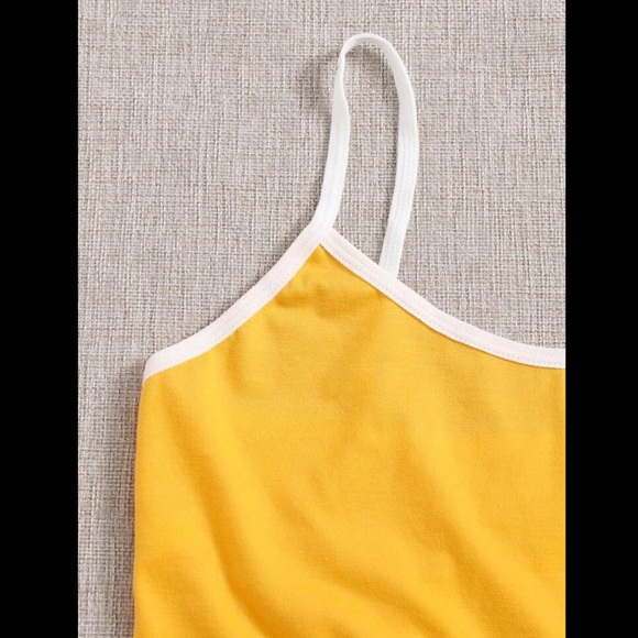 Yellow, Sporty, Lingerie Set - Picture 4 of 6